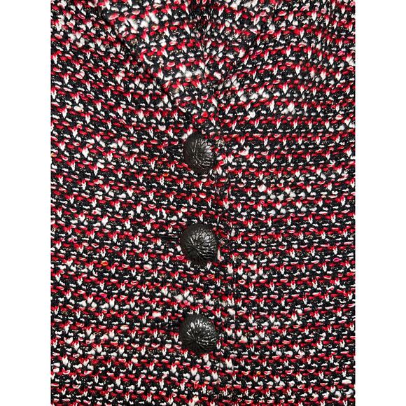 St. John Preppy Academia Old Money Up Town Tweed Three Button Closure Blazer - Picture 4 of 8